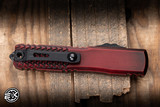 Microtech Ultratech Gen IV OTF Automatic Knife Red Abrasion Half Tri Grip 3.5" M390 Tanto 11234HT-1RDAA