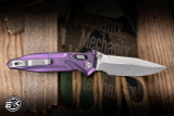 Microtech Marfione Select Socom Delta RAM-LOK Folding Knife Purple Haze Titanium, Purple Ti Accents 3.8" M390 Spearpoint Stonewash 159RL-10SMS6