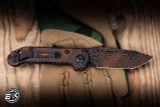 Microtech LUDT Automatic Folding Knife Topo Black/Orange Camo Aluminum 3.4" M390 Tanto 1136S-1TPBKORCS