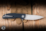 Shirogorov Knives Ursus F95 Folding Knife Blue Micarta 3.74" Elmax