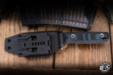Medford Knives The Deep Fixed Blade Knife Black/Blue G10 4.5" 20CV Drop Point Tumbled