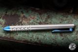 Hypercut Knives Nakht Pen Silver/Blue Titanium 5.5" Pilot G2