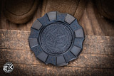 Hitex/Atsukoubo COTMC Gear Poker Chip Titanium "Skulls in a Field of Sakura Flowers"