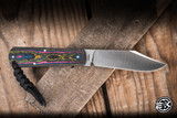 *Drop Date 6/16 @ 2PM EST"Jack Wolf Knives Gateway FIXEDC Fixed Blade Knife 80's Camo Carbon 2.99" 14C28N Clip Point Satin