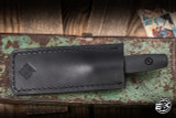 Ocaso Knives- Sevra Fixed Blade Knife Milled Black G10 2.8" MagnaCut Drop Point Stonewash