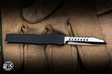 Marfione Custom Halo III Mini OTF Knife Aluminum, Abalone Inlay 2" M390 Warhound Mirror Polish