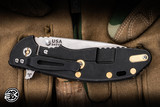 Hinderer XM-24 Flipper Knife Black G10/Battle Black Titanium 4" S45VN Slicer Stonewash