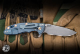 Hinderer Knives XM-18 Folding Knife Cocobolo/Light Battle Blue 3.25" MagnaCut Spanto Working Finish