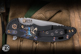 Rick Hinderer Knives XM-18 Folding Knife Firehorse 2026 Battle Black Titanium, Flamed Ti 3.5" 20CV Spanto Special Working Finish