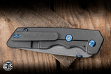 A2D Attn2Detail Mercantile Mark 3 Large Folding Knife Seafoam Bakelite Titanium 3.75" MagnaCut Drop Point Rising Grind - Blade Show Exclusive