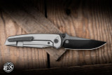 Chaves x Jake McCoy Red Label Disciple Street Integral Folding Knife Bright Stonewash Titanium 3.25" M390 Drop Point Bright Stonewash DLC - Blade Show Exclusive