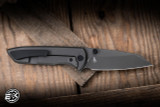 Chaves x Brad Blount Red Label Arrestor 229 Integral Folding Knife Titanium 3.75" M390 Wharncliffe Stonewash Grey PVD - Blade Show Exclusive