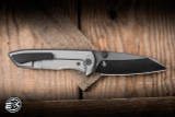 Chaves x Brad Blount Red Label Arrestor 229 Integral Folding Knife Bright Stonewash Titanium 3.75" M390 Wharncliffe Bright Stonewash DLC - Blade Show Exclusive