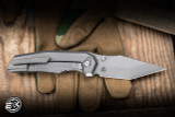 Chaves x Jake McCoy Red Label Omega Street Integral Folding Knife Titanium 3.5" M390 Tanto Stonewash - Blade Show Exclusive