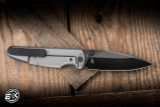 Chaves x Brad Blount Red Label Phase 229 Integral Folding Knife Bright Stonewash Titanium 3.75" M390 Drop Point Bright Stonewash DLC - Blade Show Exclusive