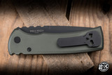 Chaves x Protech Redencion 229 Automatic Folding Knife OD Green Aluminum 3.5" S35VN Drop Point Black DLC - Blade Show Exclusive