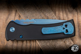 Chaves x Protech Redencion 229 Automatic Folding Knife Black Aluminum 3.5" S35VN Drop Point Sapphire PVD