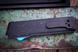 Chaves Knives Dissident OTF Battle Worn Aluminum, Kelp CF Inlay 3.8" M390 Tanto Stonewash