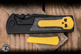 Chaves Knives Exclusive Magnetic Integral N.T.A.K. YKWII Folding Knife Titanium, Shredded CF Inlay 3.56" M390 Drop Point Stonewash/Black PVD