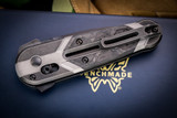  Gold Class-Benchmade Lowden Flipper Knife Marbled Carbon Fiber 2.79" Damascus Spear Point 491BK-261