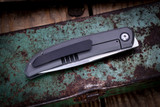 Pena Knives Rio Grande Front Flipper Blasted Titanium 3.5" CPM-154 Hand Rubbed