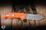 Demko Knives AD20 Folding Knife Orange G10 3.6" Magnacut Butcher