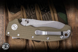 Demko Knives AD20 Folding Knife OD Green G10 3.6" Magnacut Butcher