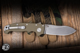 Demko Knives AD20 Folding Knife OD Green G10 3.6" Magnacut Butcher
