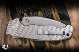 Demko Knives AD20 Folding Knife Textured Titanium 3.6" 3V Kopis