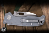 Demko Knives AD20 Compact Folding Knife Grey G10 3" Magnacut Batwing 2-Tone