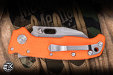 Demko Knives AD20 Compact Folding Knife Orange G10 3" Magnacut Batwing