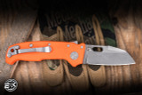 Demko Knives AD20 Compact Folding Knife Orange G10 3" Magnacut Batwing
