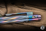 Nottingham Tactical TiButton Exotic Pen Full Spiral Flute Blasted Oil Slick Zirconium 5.5" G2 RHDL
