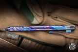 Nottingham Tactical TiButton Exotic Pen Partially Carved Dark Titanium 5.5" G2 RHSL