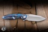 Remette RT-Cool Whale Folding Knife Lightning Strike Titanium 3.15" M390 Pearlescent