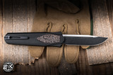 Remette RT-Swordfish OTF Gravity Knife Black Aluminum, Carbon Fiber Inlay 3.15" S35VN Clip Point