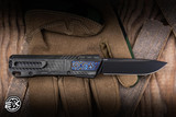 Remette RT-Sharp Leopard OTF Gravity Knife DLC Titanium/Timascus Inlay 2.76" M390 Drop Point DLC