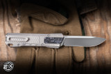 Remette RT-Sharp Leopard OTF Gravity Knife Titanium + Black/Pink Carbon Fiber 2.76" M390 Drop Point Satin