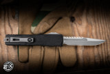 Microtech Ultratech Gen IV Signature Series Interceptor Automatic OTF Knife Black Aluminum 3.55" M390MK Drop Point 11174TP-10S