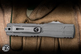 Microtech Ultratech EX-ZBP Interceptor Signature Series Automatic OTF Knife Natural Clear Aluminum 3.5" M390MK Apocalyptic 1117EX-10APNCS