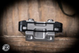 Microtech Exocet II Automatic OTF Knife/Money Clip Black Aluminum 2.34” M390 Wharncliffe Stonewash 1156-10