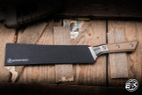 Microtech Fixed Blade Butcher Knife Coyote Tan G10/Titanium Bolster 10" M390 Stonewash 3800B-10CE