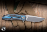 Shirogorov x Marlowe RKMP Flipper Knife Stormy Titanium 3.5" S90V
