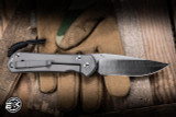 Chris Reeve Knives Large Sebenza 31 Folding Knife Unique Graphic Titanium 3.6" MagnaCut L31-1400-0004-2
