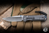 Left Handed-Chris Reeve Knives Small Sebenza 31 Folding Knife Unique Graphic w/ Pyrite 3" MagnaCut Drop Point Polished S31-1409-0980-2