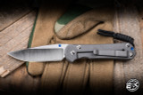 Left Handed-Chris Reeve Knives Small Sebenza 31 Folding Knife Unique Graphic w/ Pyrite 3" MagnaCut Drop Point Polished S31-1409-0980-4