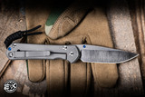 Chris Reeve Knives Small Sebenza 31 Folding Knife Unique Graphic Titanium 3" MagnaCut S31-1400-7