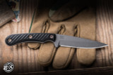  RMJ Tactical "Sparrow" Fiixed Blade Knife Black G10 3.5" MagnaCut Tungsten