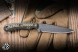 RMJ Tactical "Sparrow" Fiixed Blade Knife Dirty Olive G10 3.5" MagnaCut Tungsten