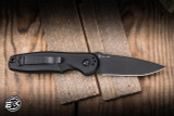 Preowned-Spartan Blades Zelos Automatic Folding Knife Aluminum 3.25" S45VN Drop Point Black